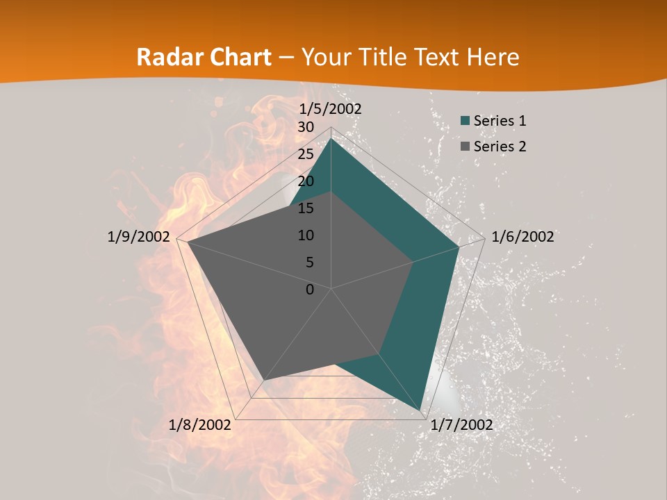 Fire Sport Rubber PowerPoint Template
