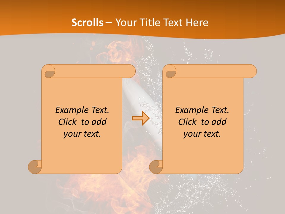 Fire Sport Rubber PowerPoint Template
