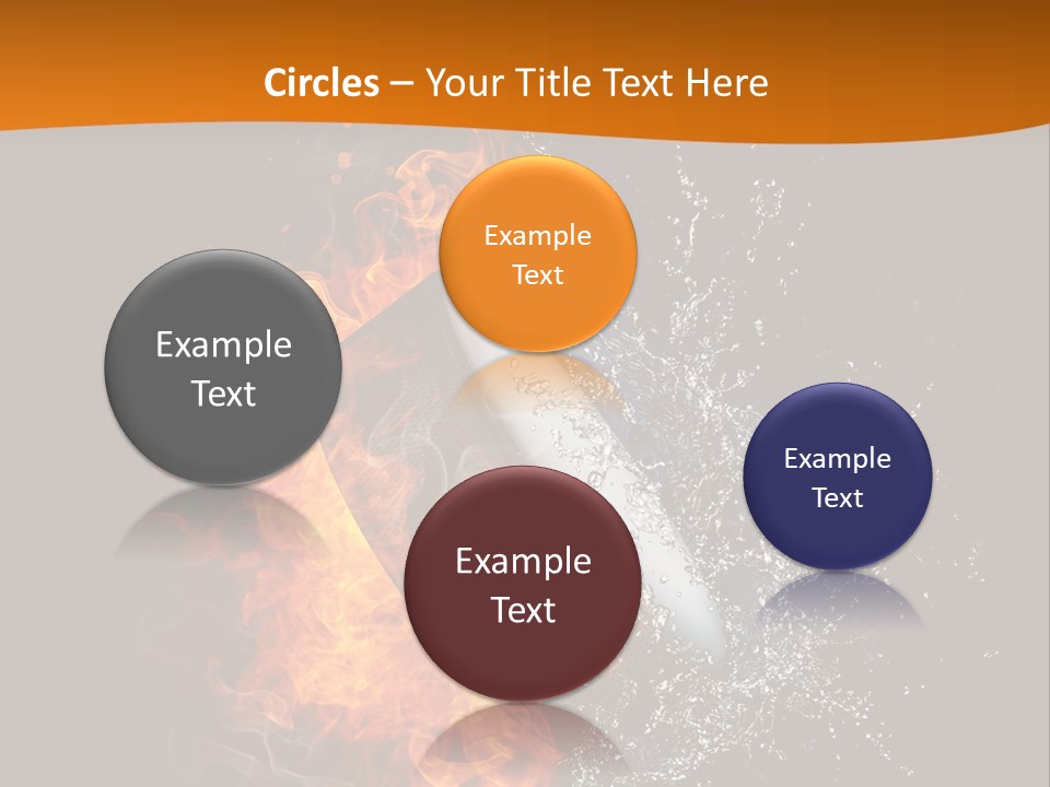Fire Sport Rubber PowerPoint Template