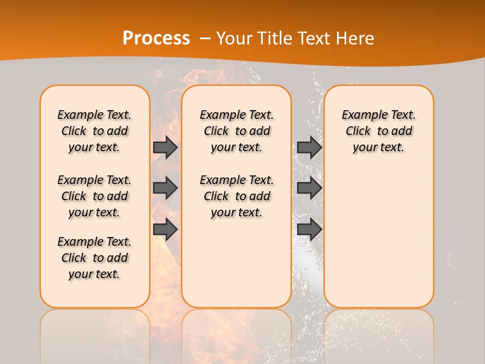Fire Sport Rubber PowerPoint Template