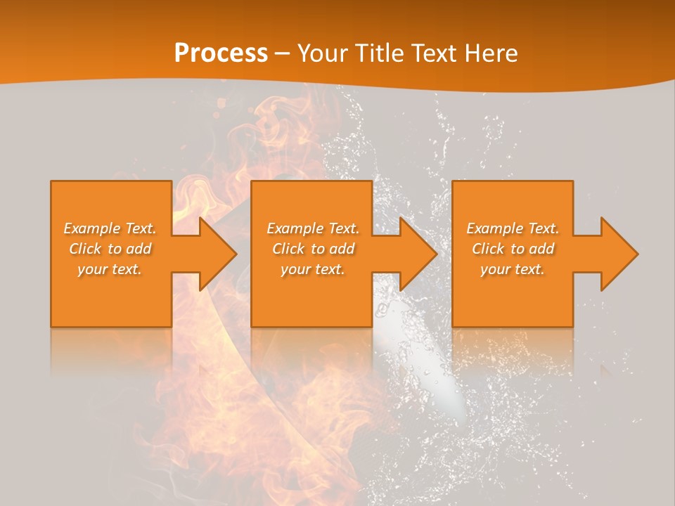 Fire Sport Rubber PowerPoint Template