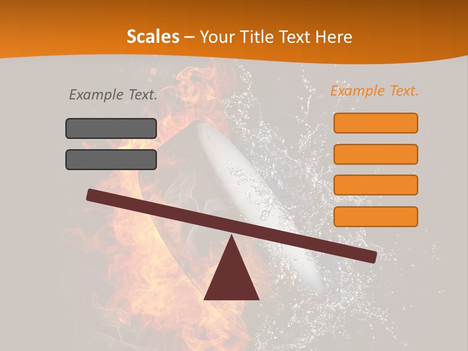 Fire Sport Rubber PowerPoint Template