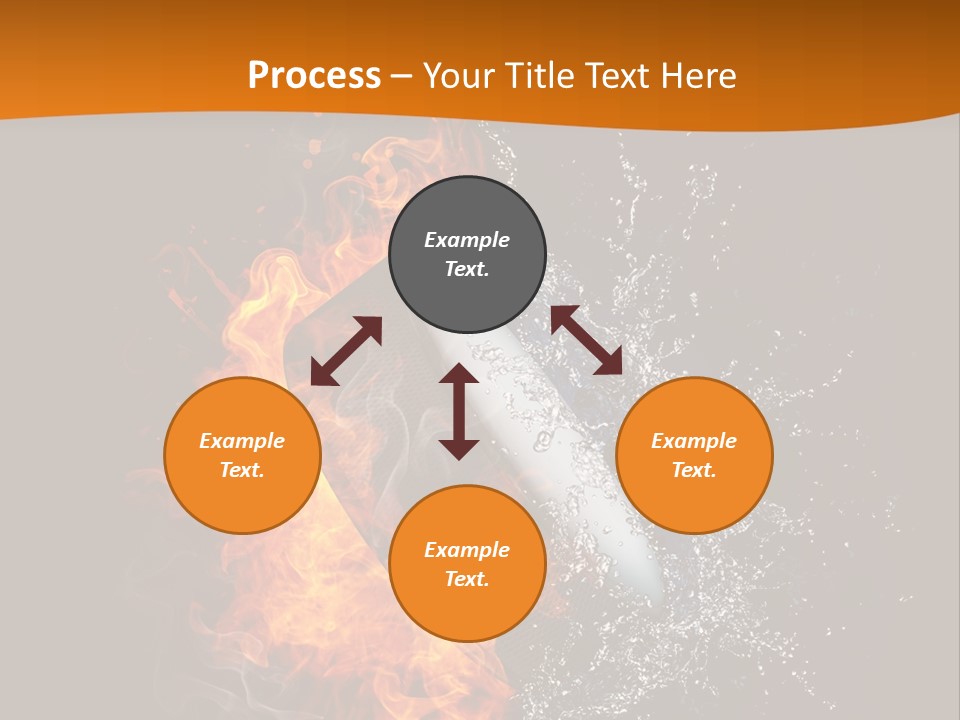 Fire Sport Rubber PowerPoint Template