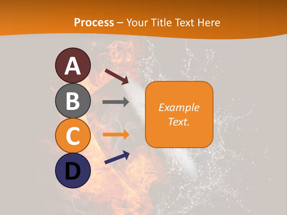 Fire Sport Rubber PowerPoint Template