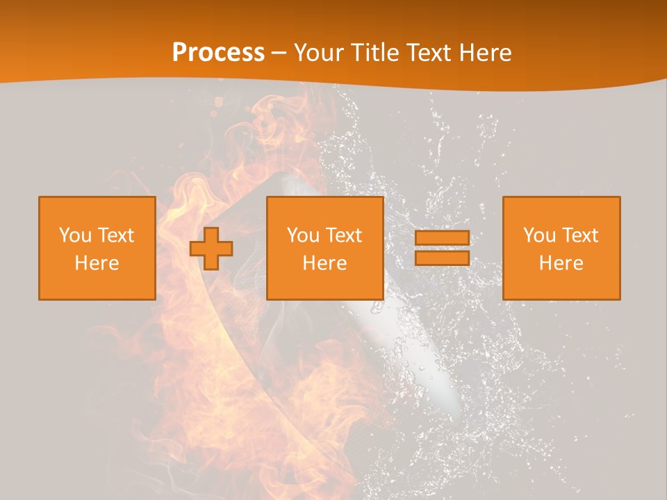 Fire Sport Rubber PowerPoint Template