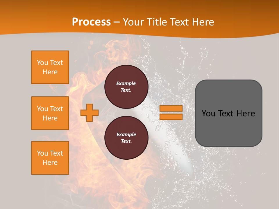 Fire Sport Rubber PowerPoint Template