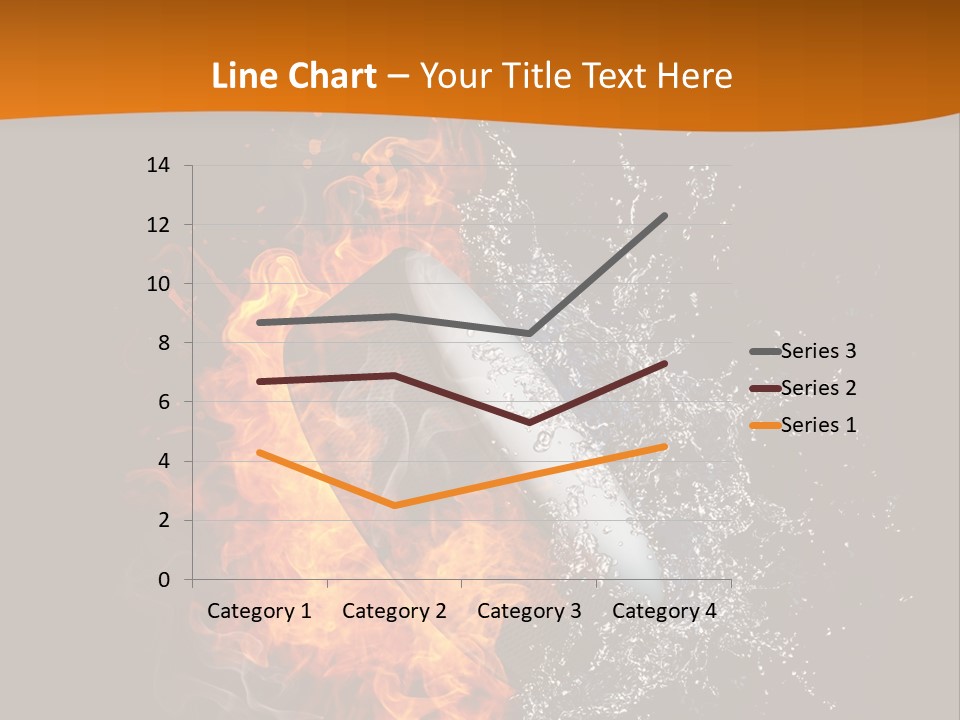 Fire Sport Rubber PowerPoint Template