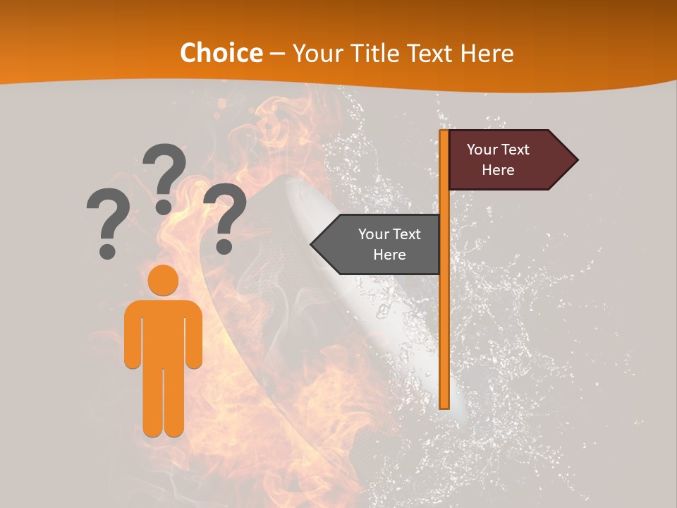 Fire Sport Rubber PowerPoint Template