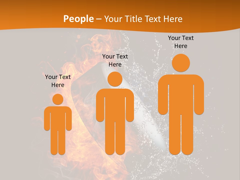 Fire Sport Rubber PowerPoint Template