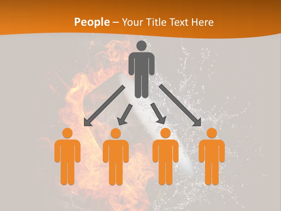 Fire Sport Rubber PowerPoint Template