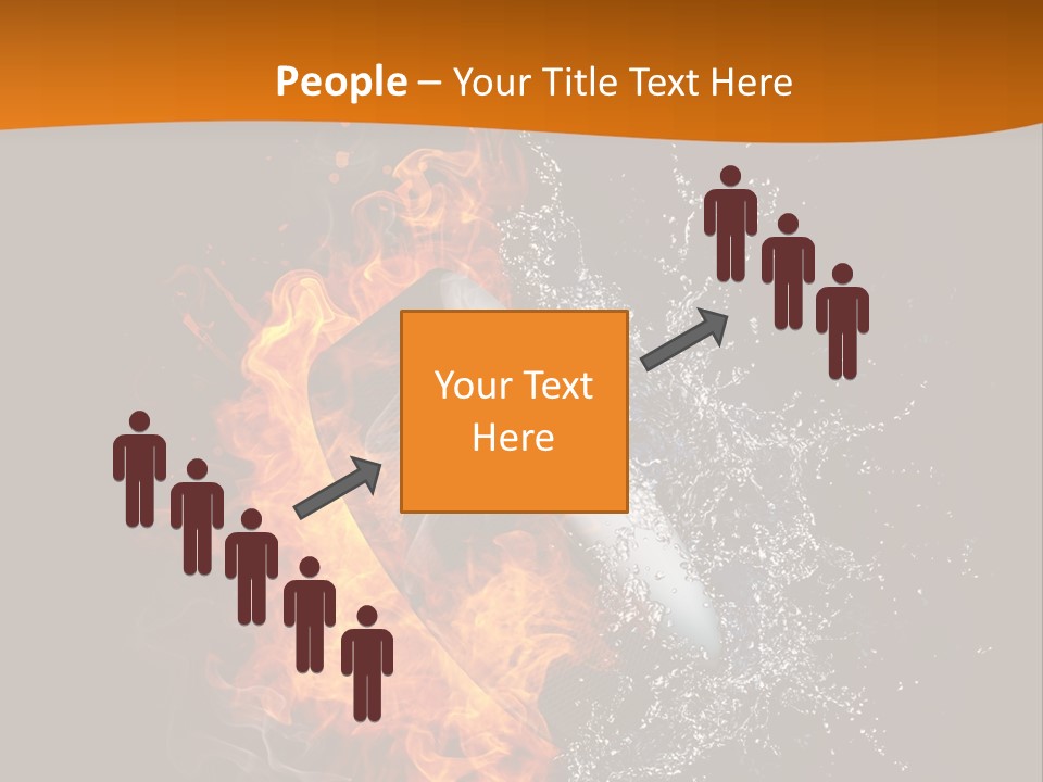 Fire Sport Rubber PowerPoint Template
