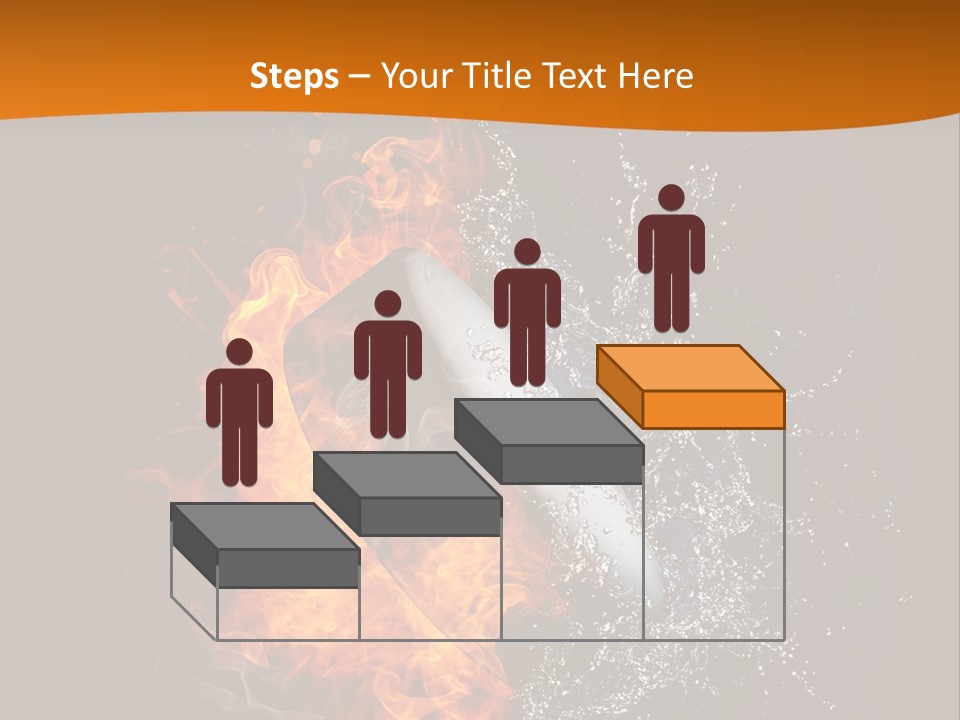 Fire Sport Rubber PowerPoint Template