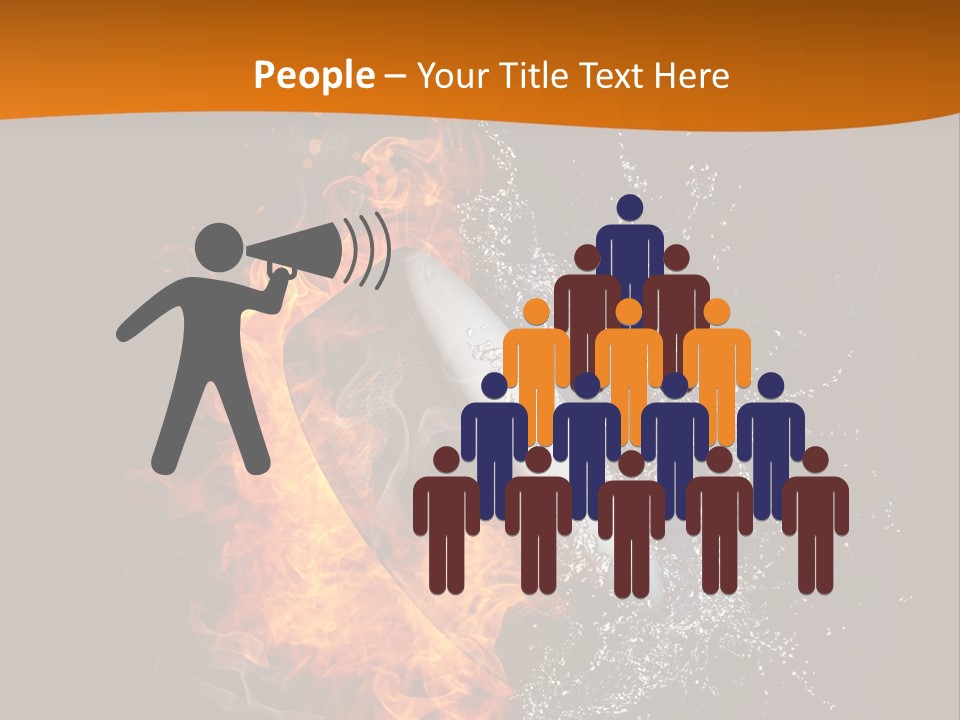 Fire Sport Rubber PowerPoint Template