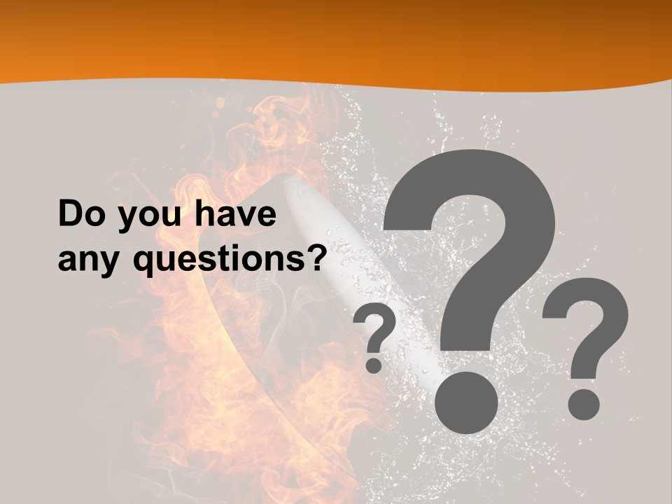 Fire Sport Rubber PowerPoint Template