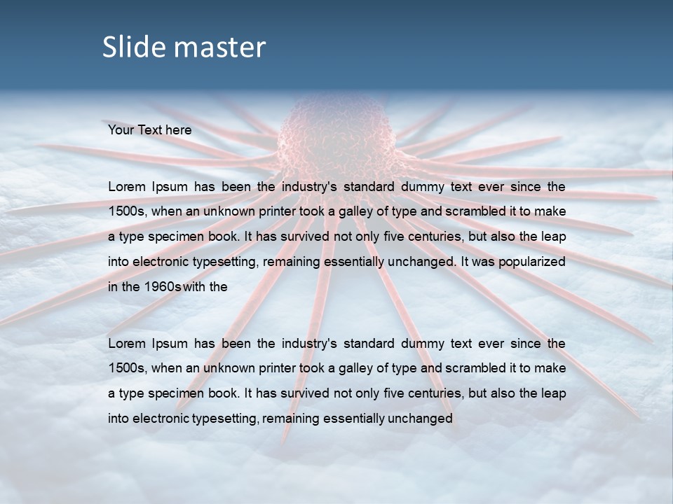 Disposition Cell Therapy PowerPoint Template