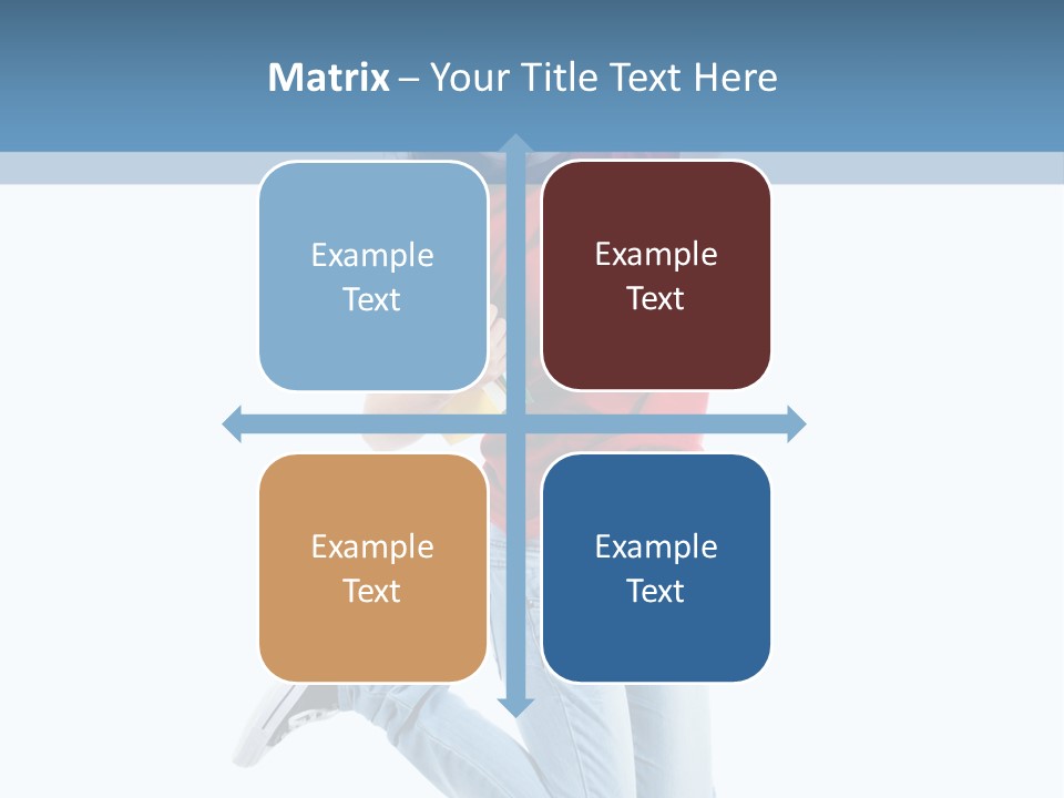 Woman Running Freedom PowerPoint Template