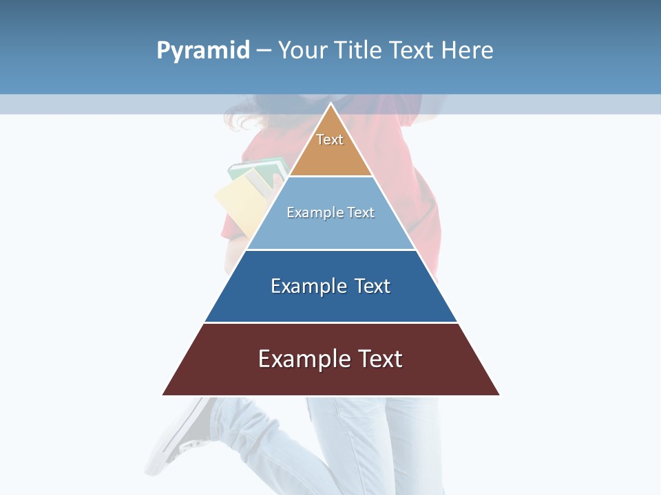 Woman Running Freedom PowerPoint Template