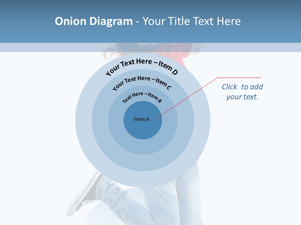 Woman Running Freedom PowerPoint Template