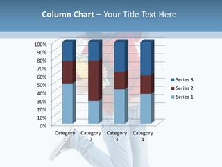 Woman Running Freedom PowerPoint Template