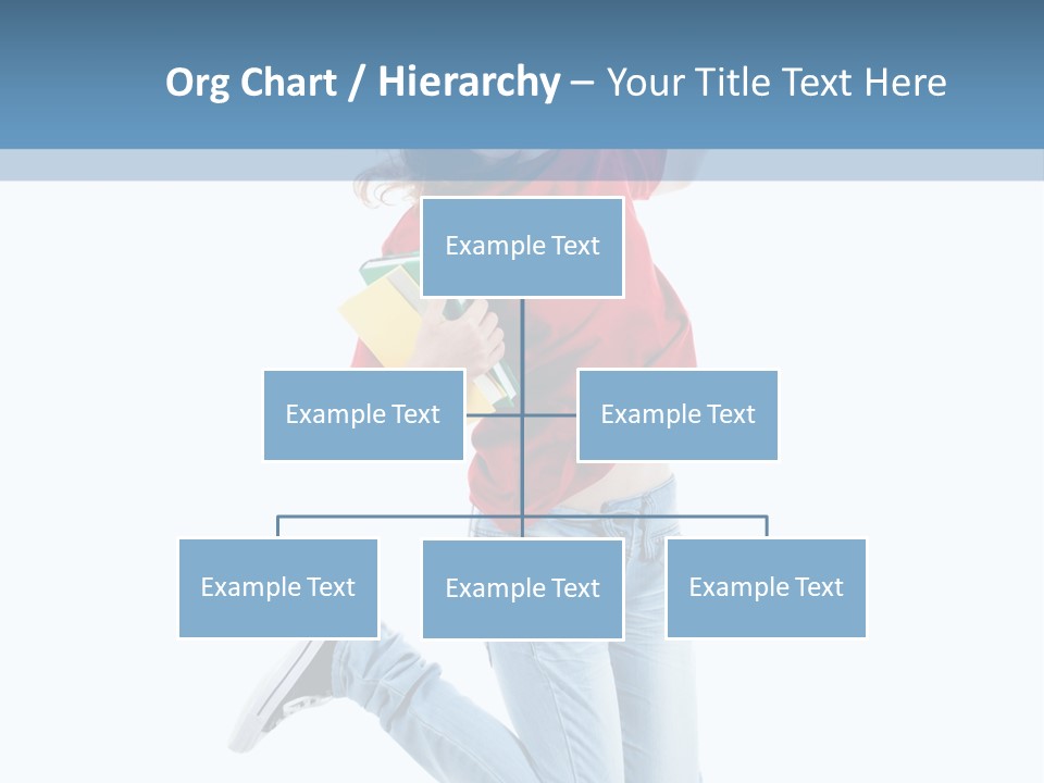 Woman Running Freedom PowerPoint Template