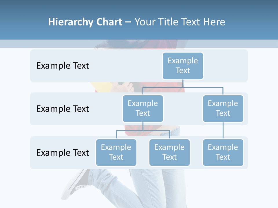 Woman Running Freedom PowerPoint Template