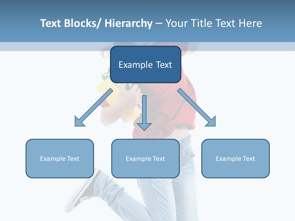 Woman Running Freedom PowerPoint Template
