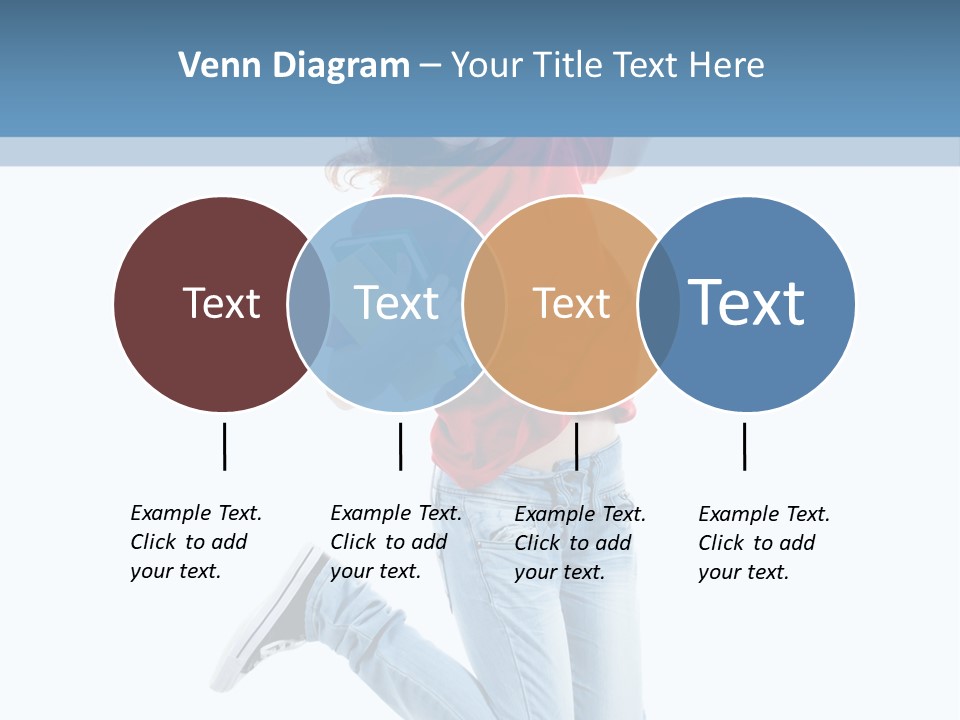 Woman Running Freedom PowerPoint Template