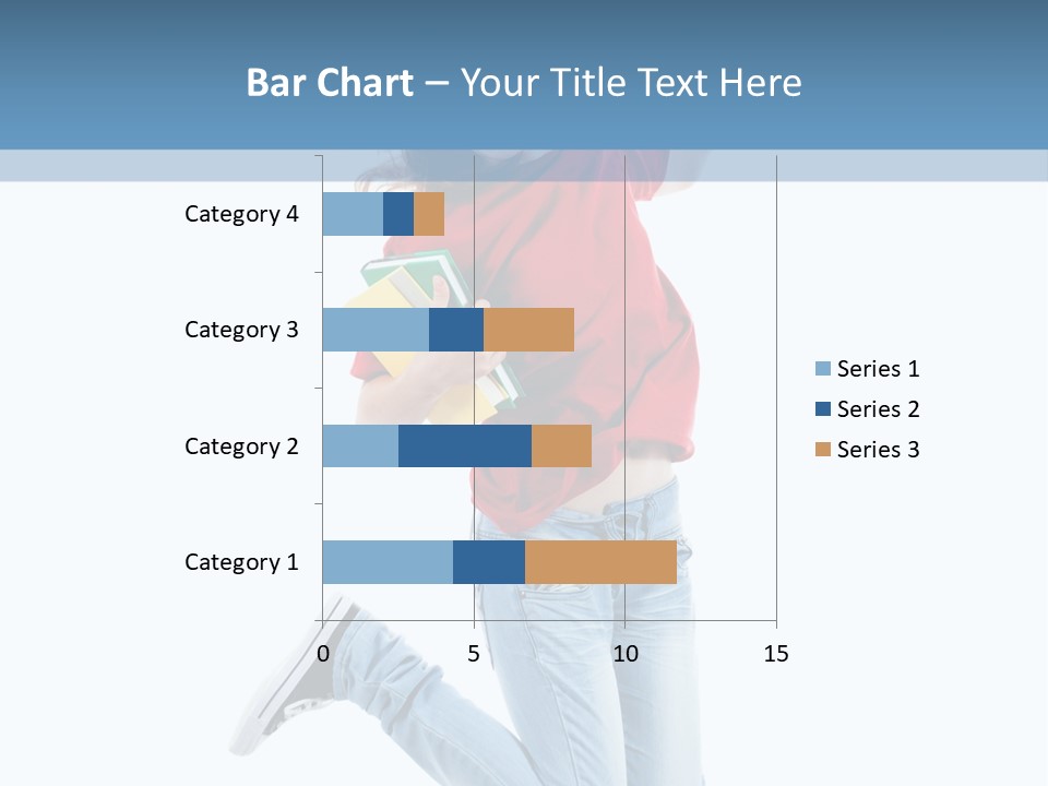 Woman Running Freedom PowerPoint Template