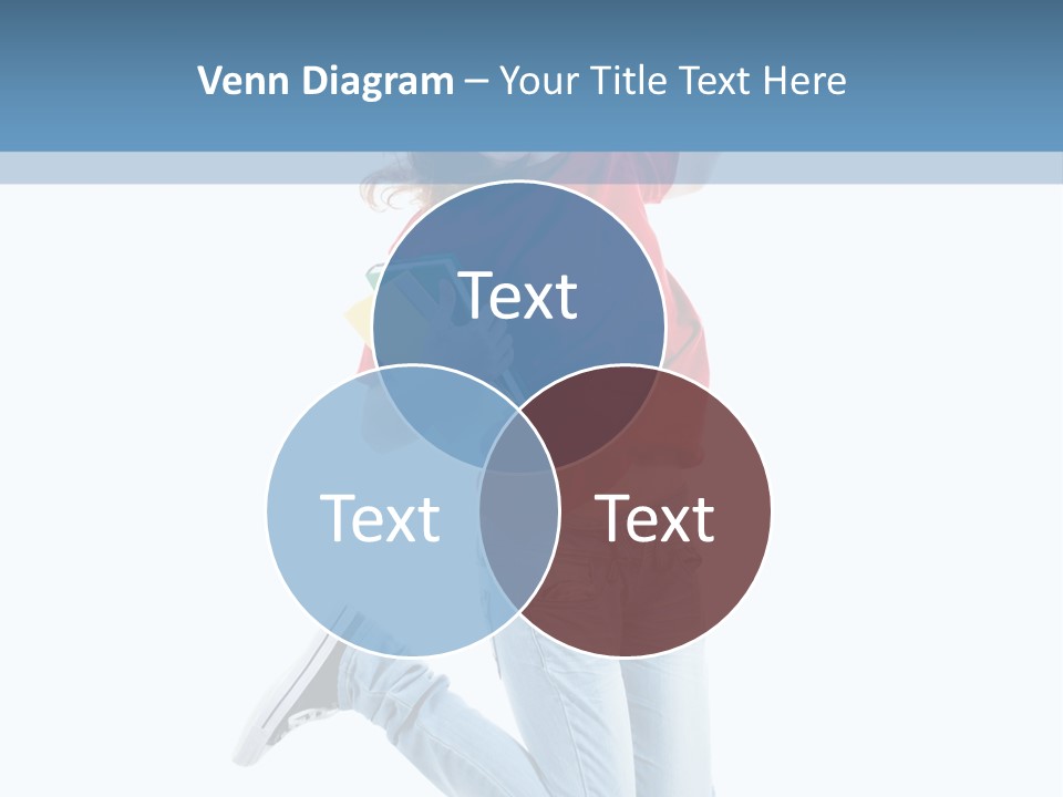 Woman Running Freedom PowerPoint Template