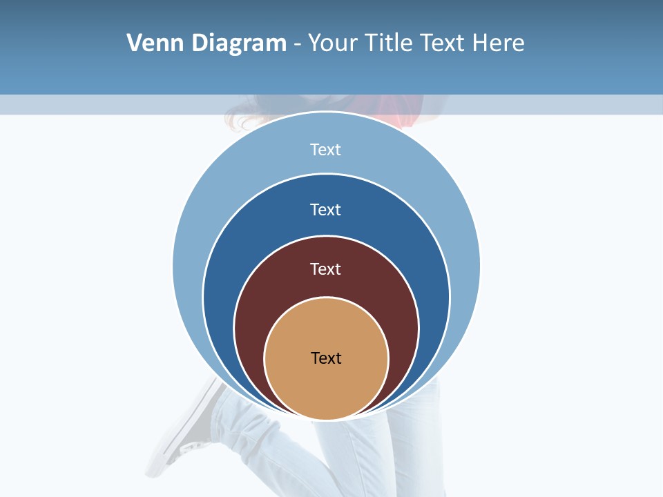 Woman Running Freedom PowerPoint Template