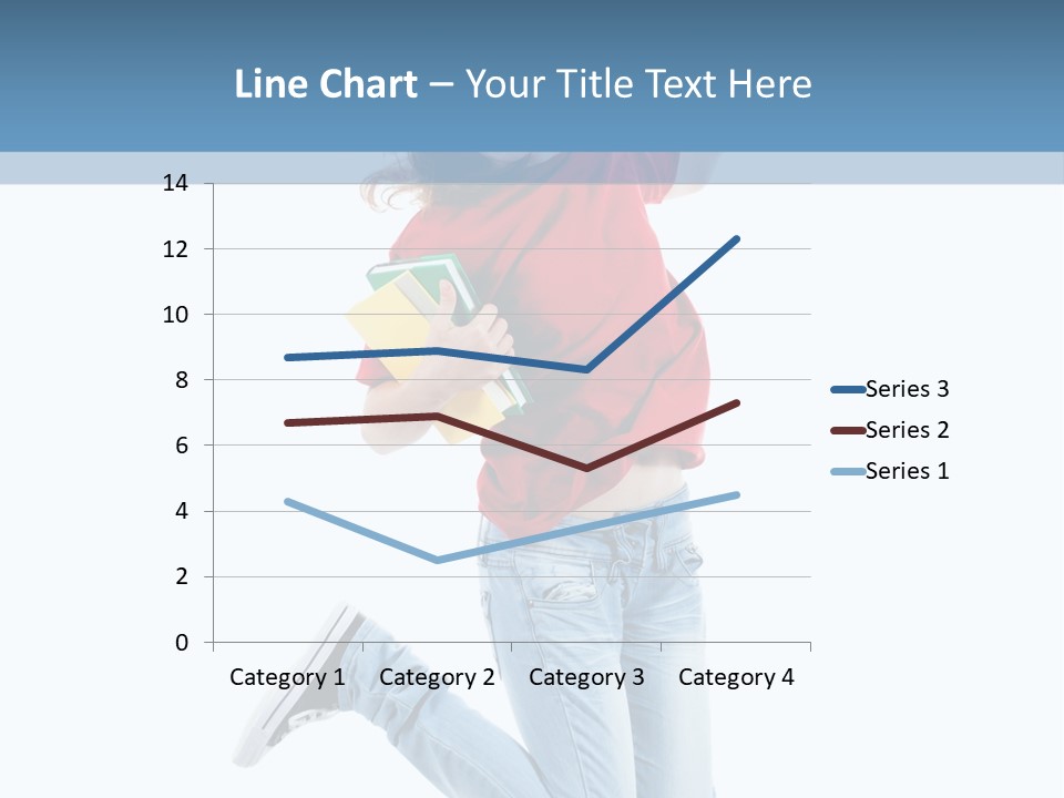 Woman Running Freedom PowerPoint Template