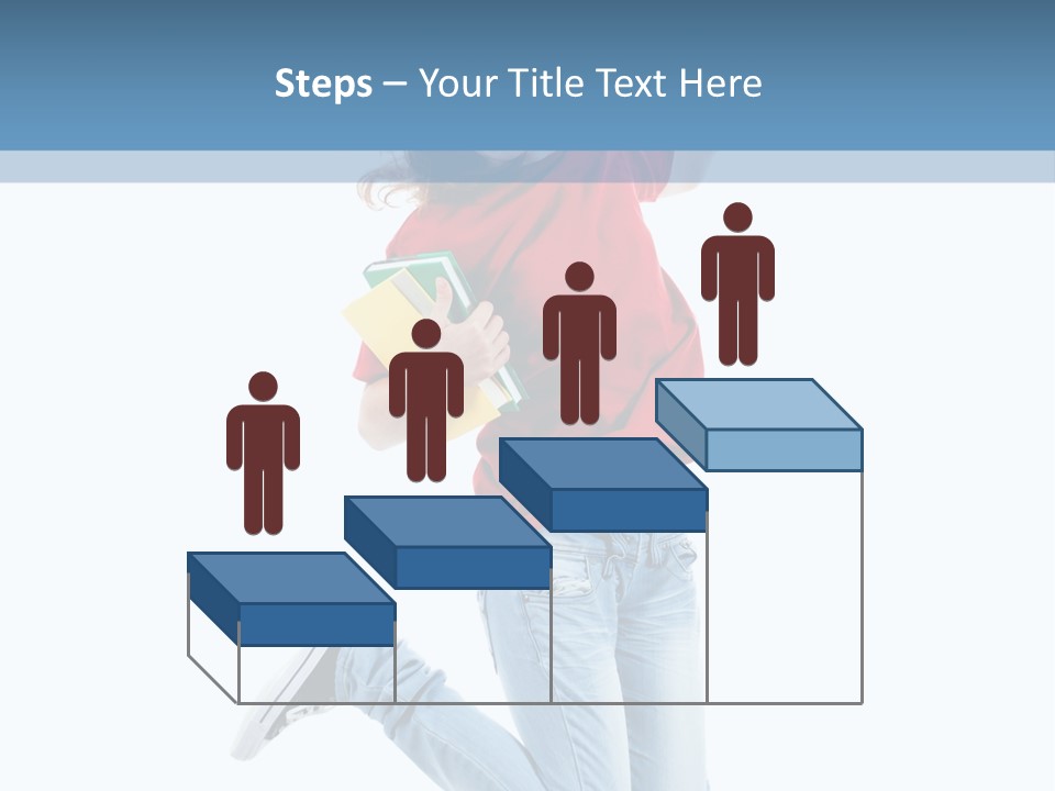 Woman Running Freedom PowerPoint Template