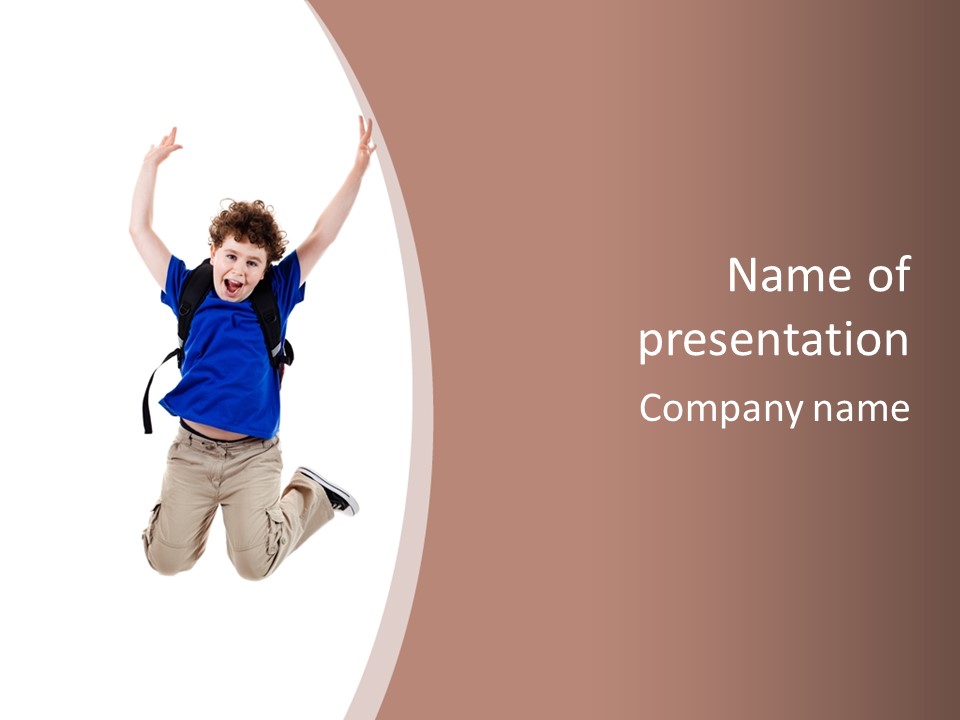 Person Kid Boy PowerPoint Template