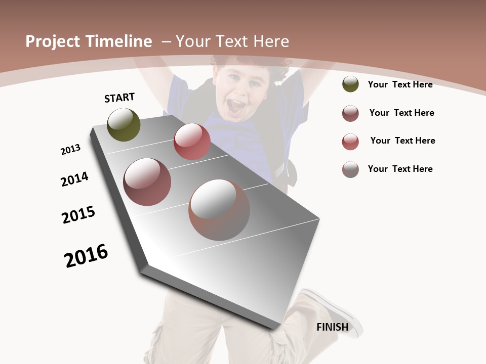 Person Kid Boy PowerPoint Template