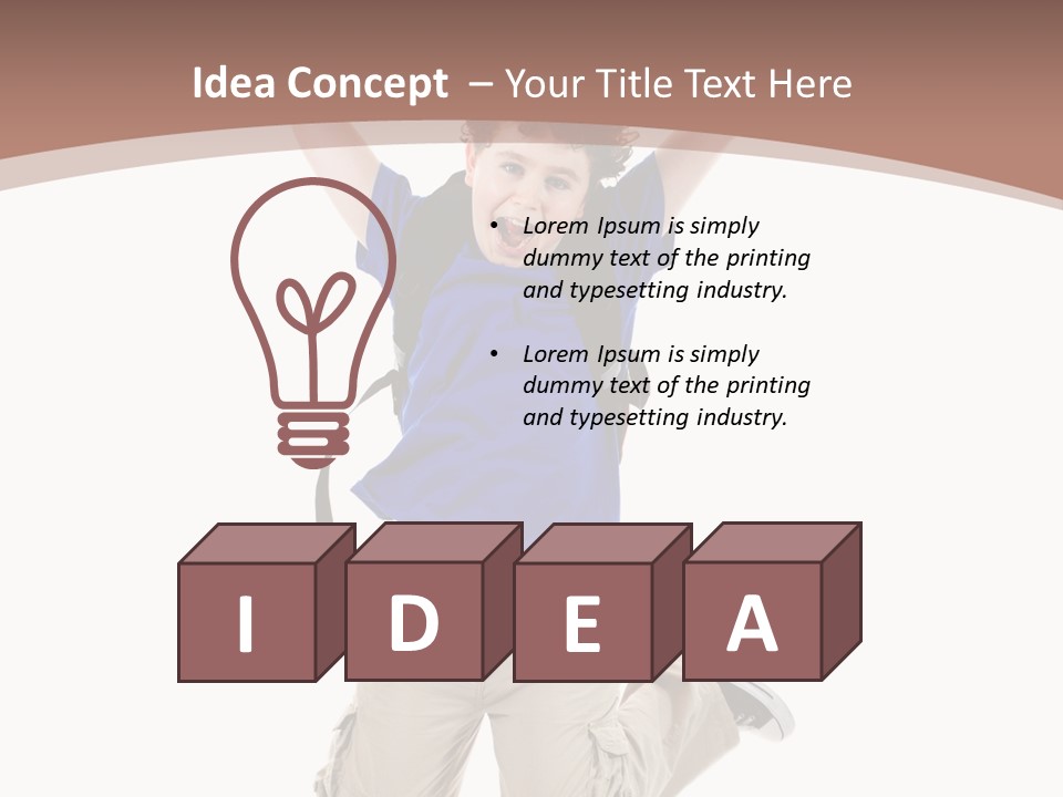 Person Kid Boy PowerPoint Template