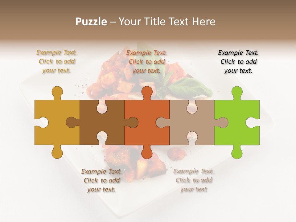 Fried Plate Turkey PowerPoint Template