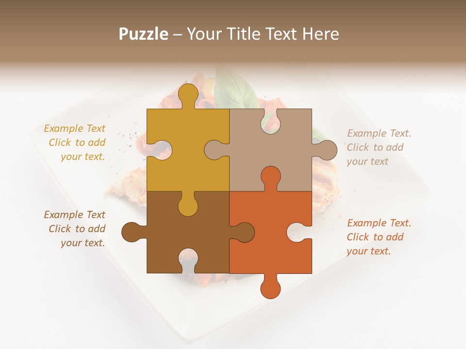 Fried Plate Turkey PowerPoint Template