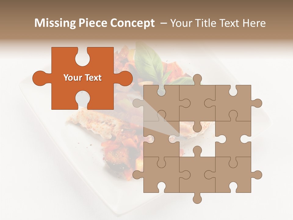 Fried Plate Turkey PowerPoint Template