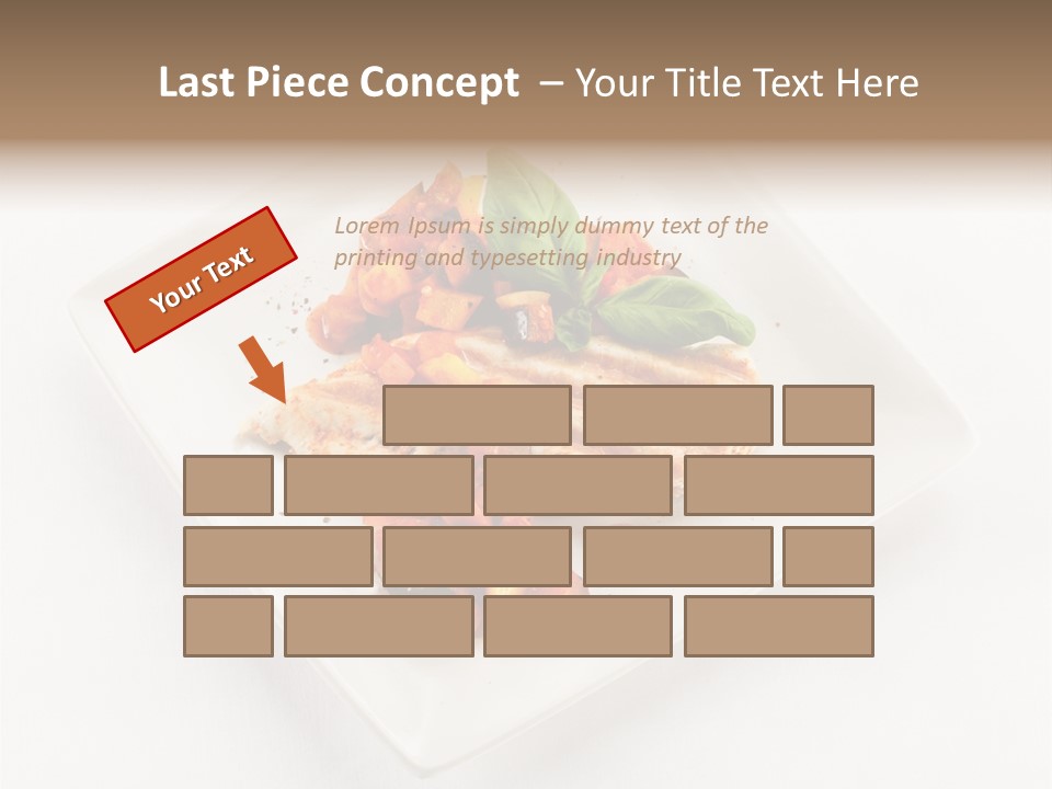 Fried Plate Turkey PowerPoint Template
