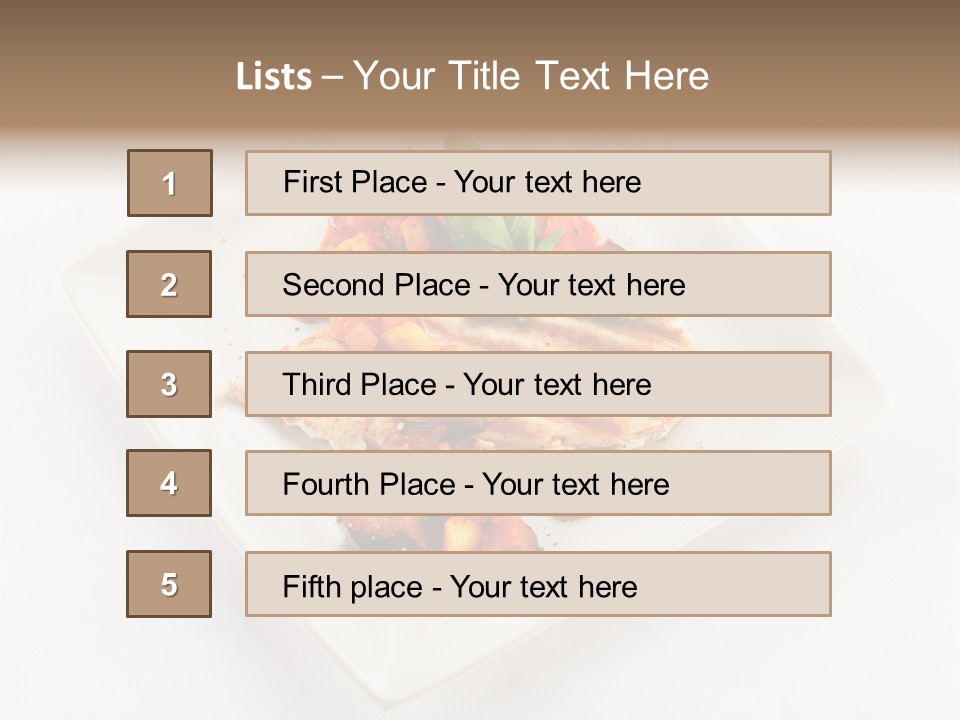 Fried Plate Turkey PowerPoint Template