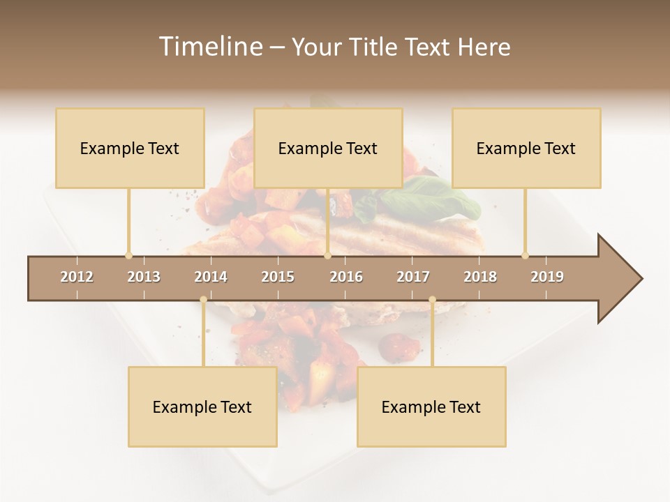 Fried Plate Turkey PowerPoint Template