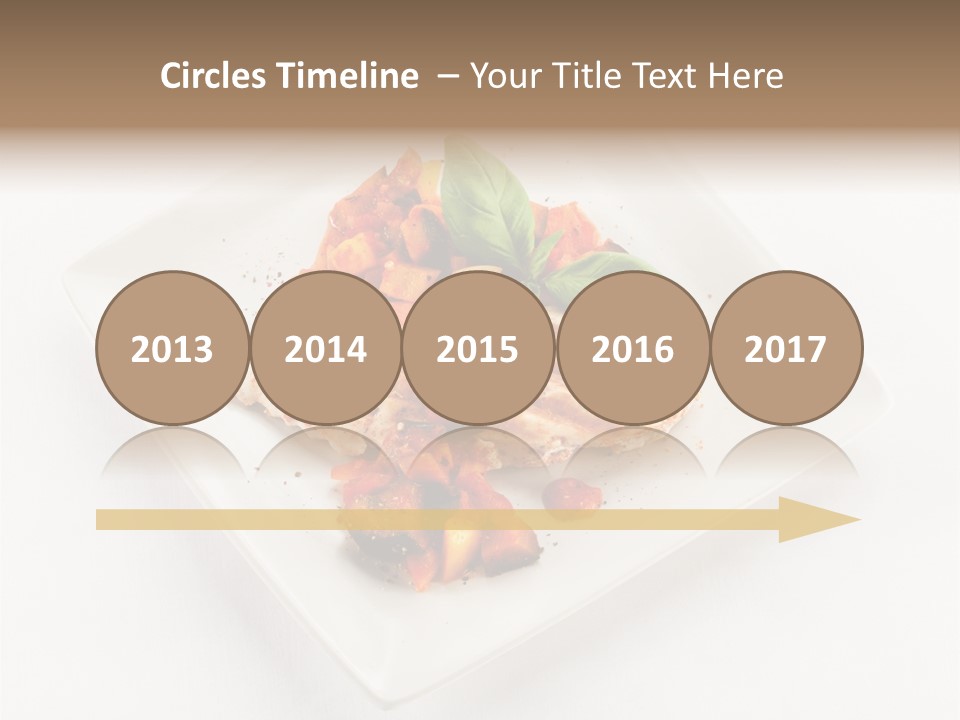 Fried Plate Turkey PowerPoint Template