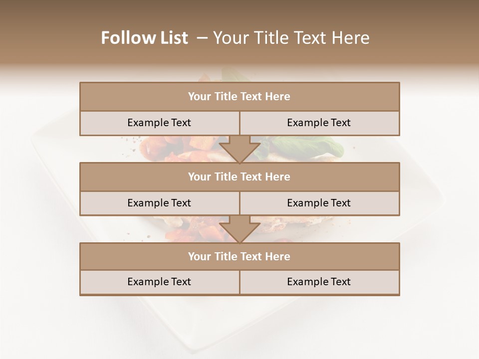 Fried Plate Turkey PowerPoint Template