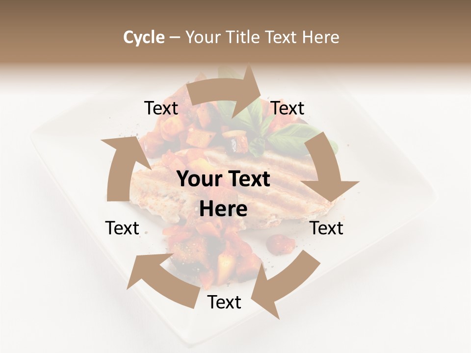 Fried Plate Turkey PowerPoint Template