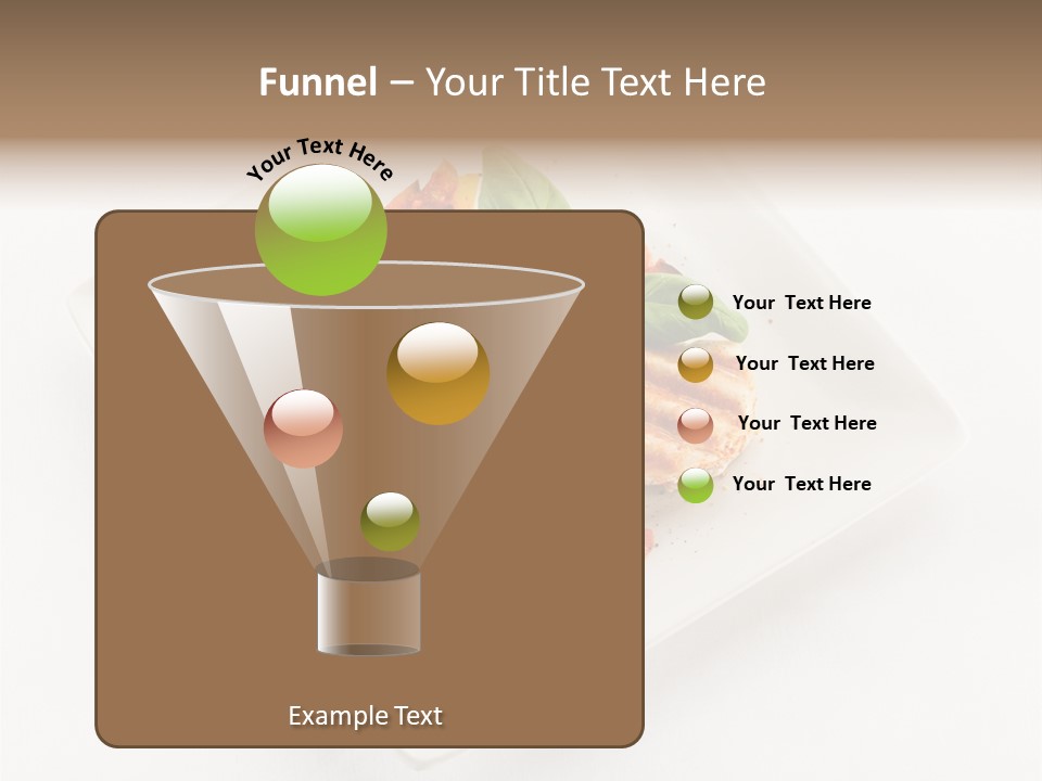 Fried Plate Turkey PowerPoint Template