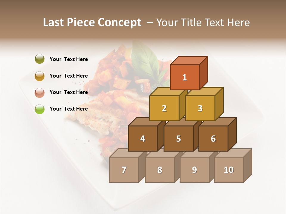 Fried Plate Turkey PowerPoint Template