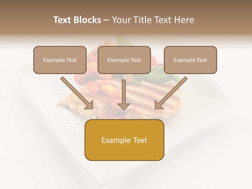 Fried Plate Turkey PowerPoint Template