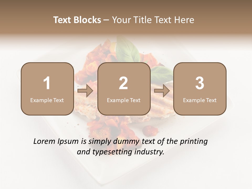 Fried Plate Turkey PowerPoint Template