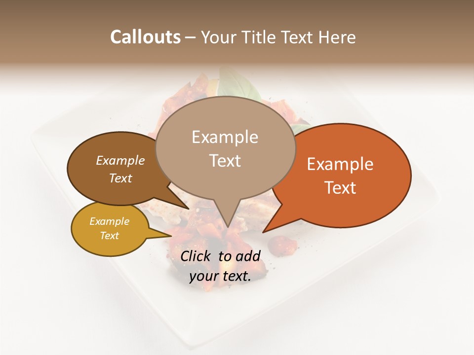 Fried Plate Turkey PowerPoint Template