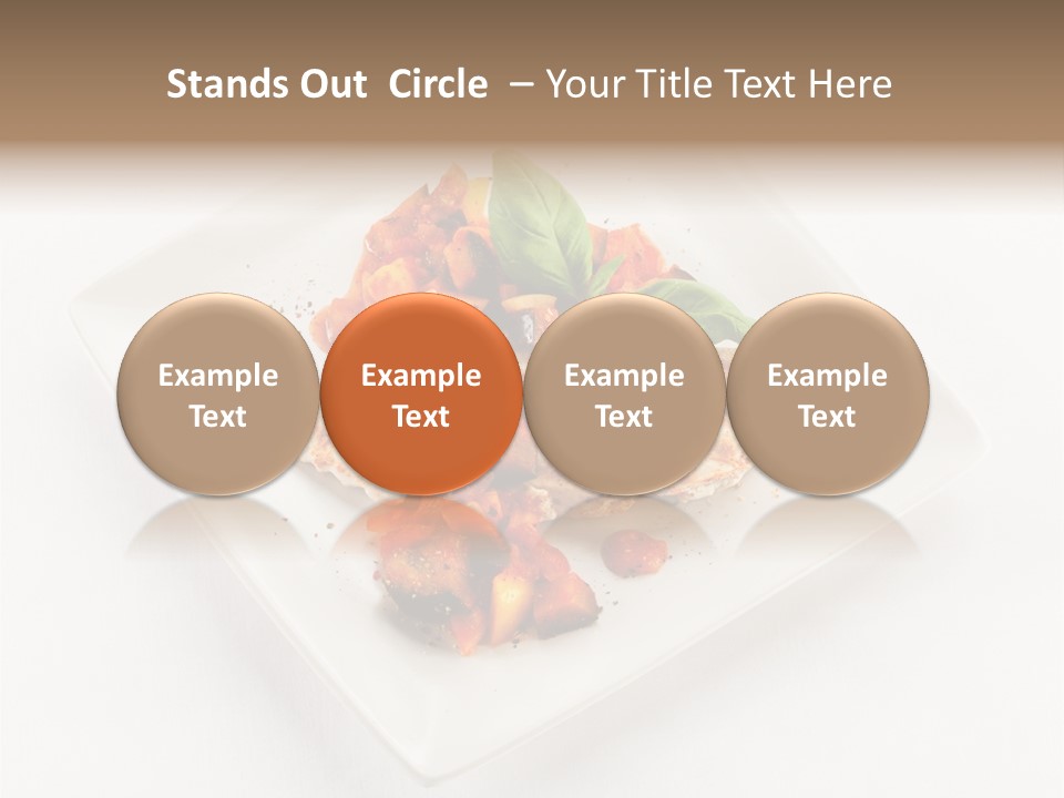 Fried Plate Turkey PowerPoint Template
